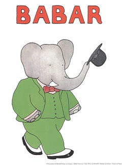 Póster original de «Babar», de Jean De Brunhoff, 1991