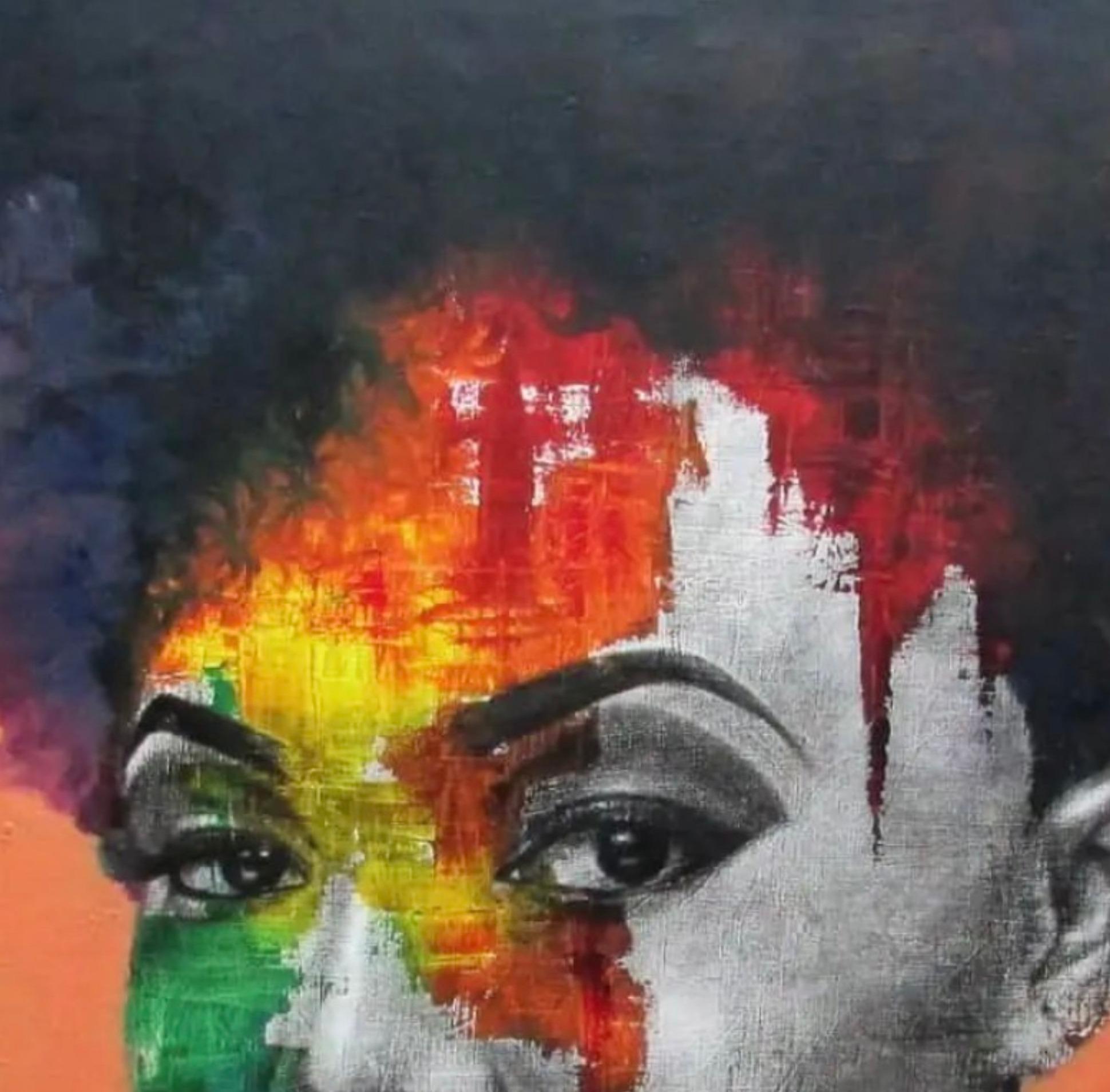Oltre la bellezza - Painting di Babatunde Adeogun