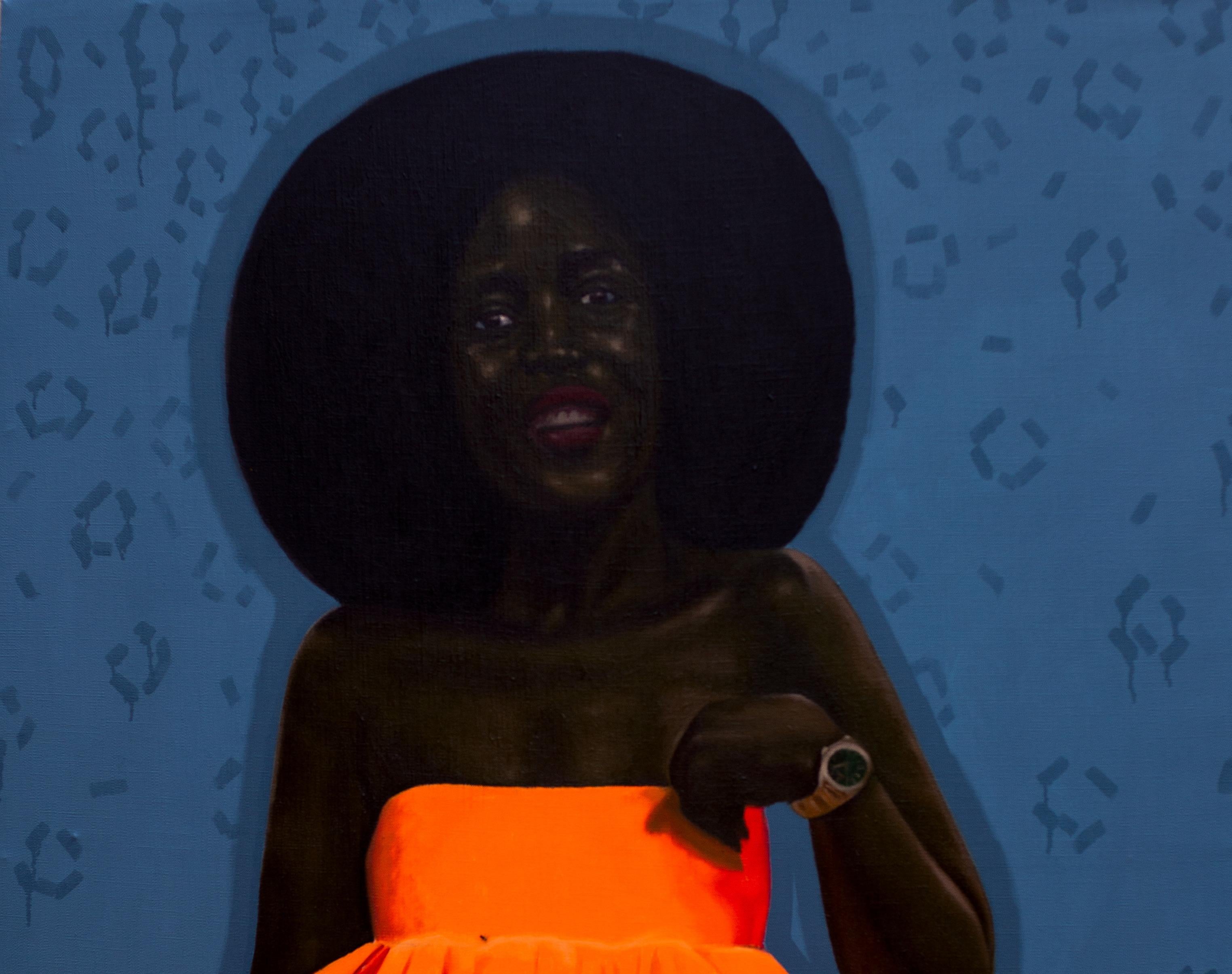 Our Time, Our Fashion - 21st Century, Contemporary, Figurative, Black Women - Painting by Babatunde Adeogun
