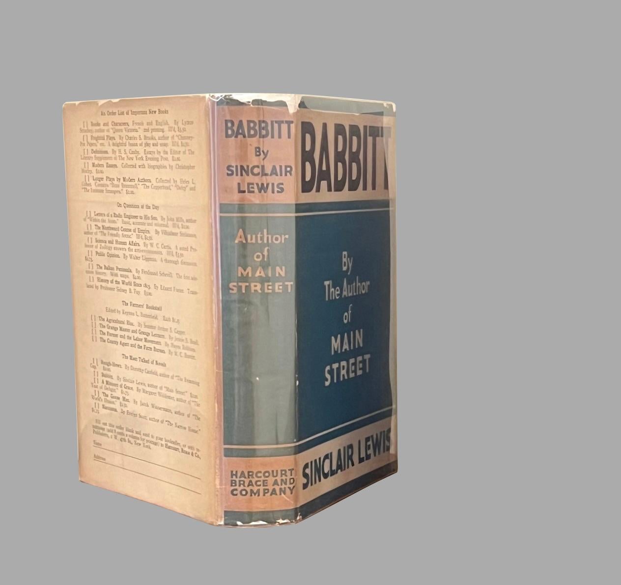 Babbitt di Sinclair Lewis In condizioni buone in vendita a San Francisco, CA