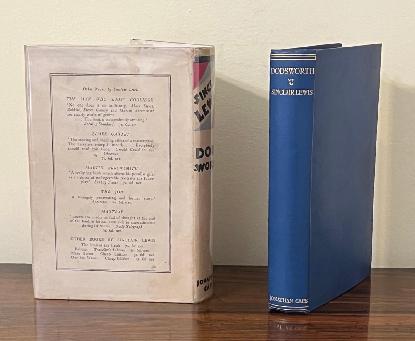 Babbitt
par Sinclair Lewis
Publié à New York, Harcourt Brace and Company, Inc. 1922
Première édition, deuxième édition, conservant sa rare jaquette,  tous en très bon état.