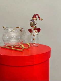 Babbo Natale is coming to town Vetro soffiato vintage