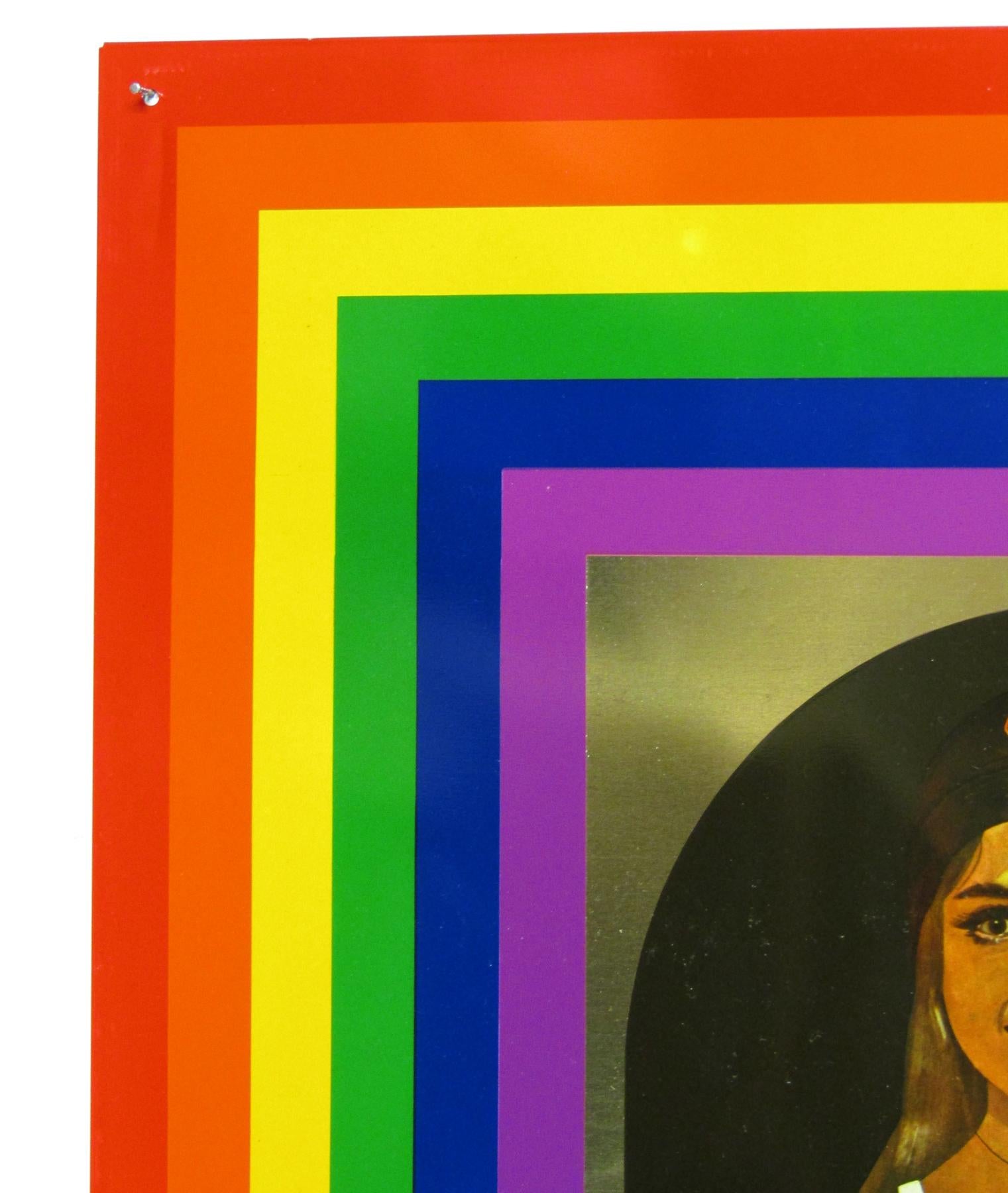 Babe Rainbow 1968 Pop Art Siebdruck auf Zinn von Peter Blake RA (20. Jahrhundert) im Angebot