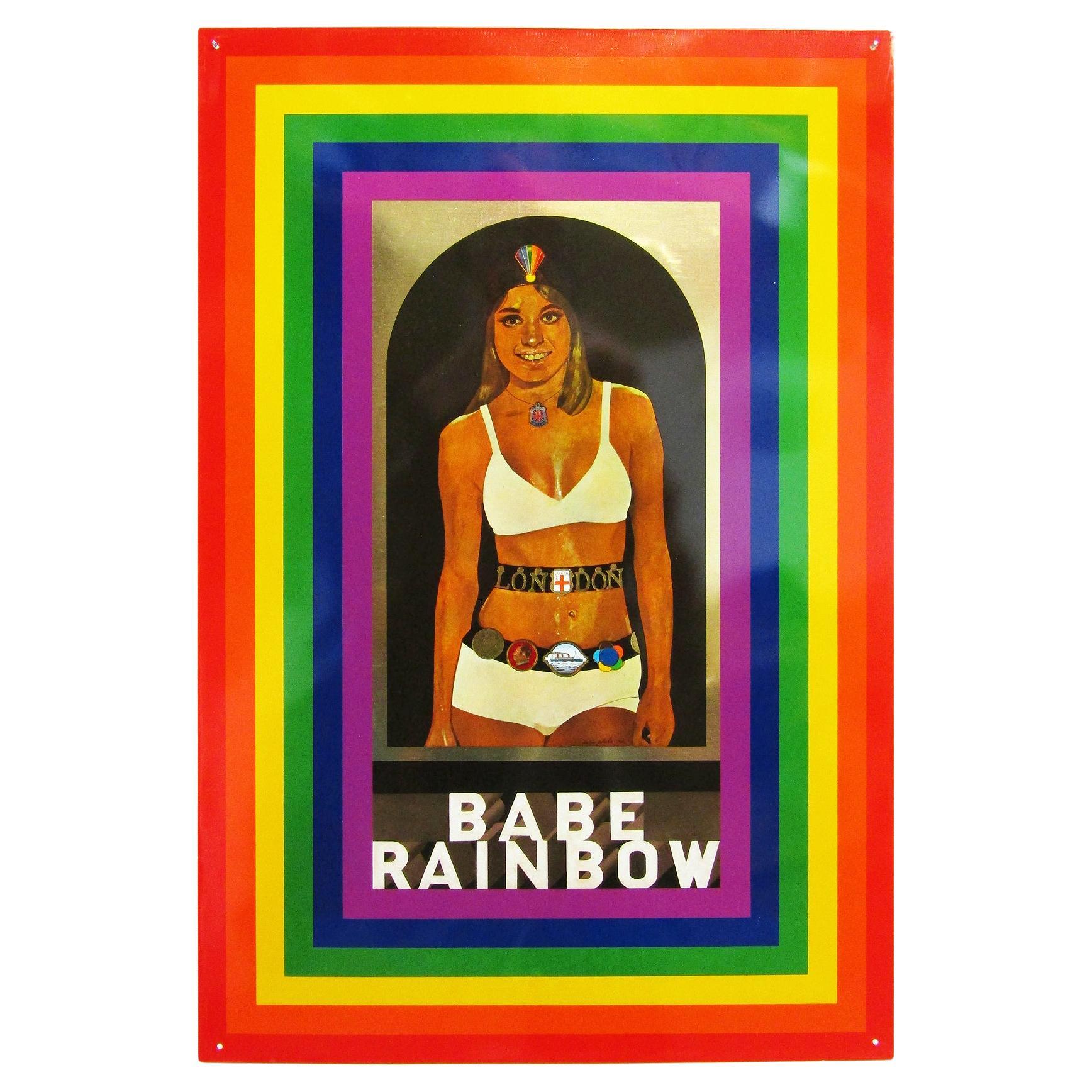 Babe Rainbow 1968 Pop Art Screen Print On Tin By Peter Blake RA For Sale