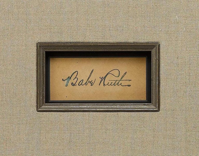 Babe Ruth and Lou Gehrig Authentic Signature Collage at 1stDibs | babe ...