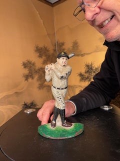 Babe Ruth Vintage Baseball Slugger "The Bambino" Sculpture, Original Paint
