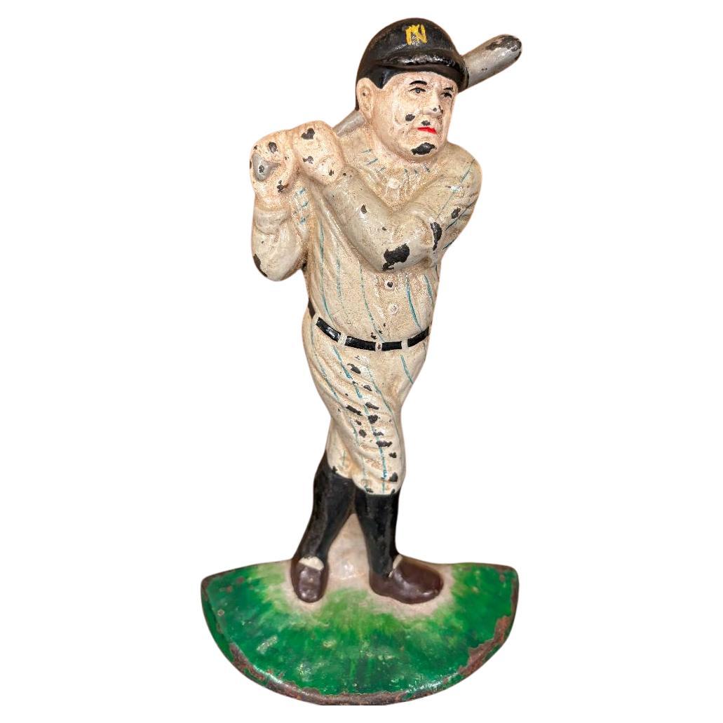  Babe Ruth Vintage Baseball Slugger "The Bambino" Sculpture, Original Paint  For Sale