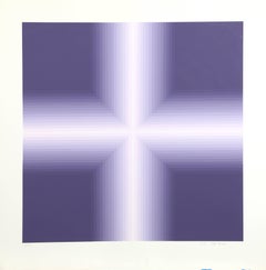 Púrpura v. 1, OP Art Serigrafía de Babe Shapiro