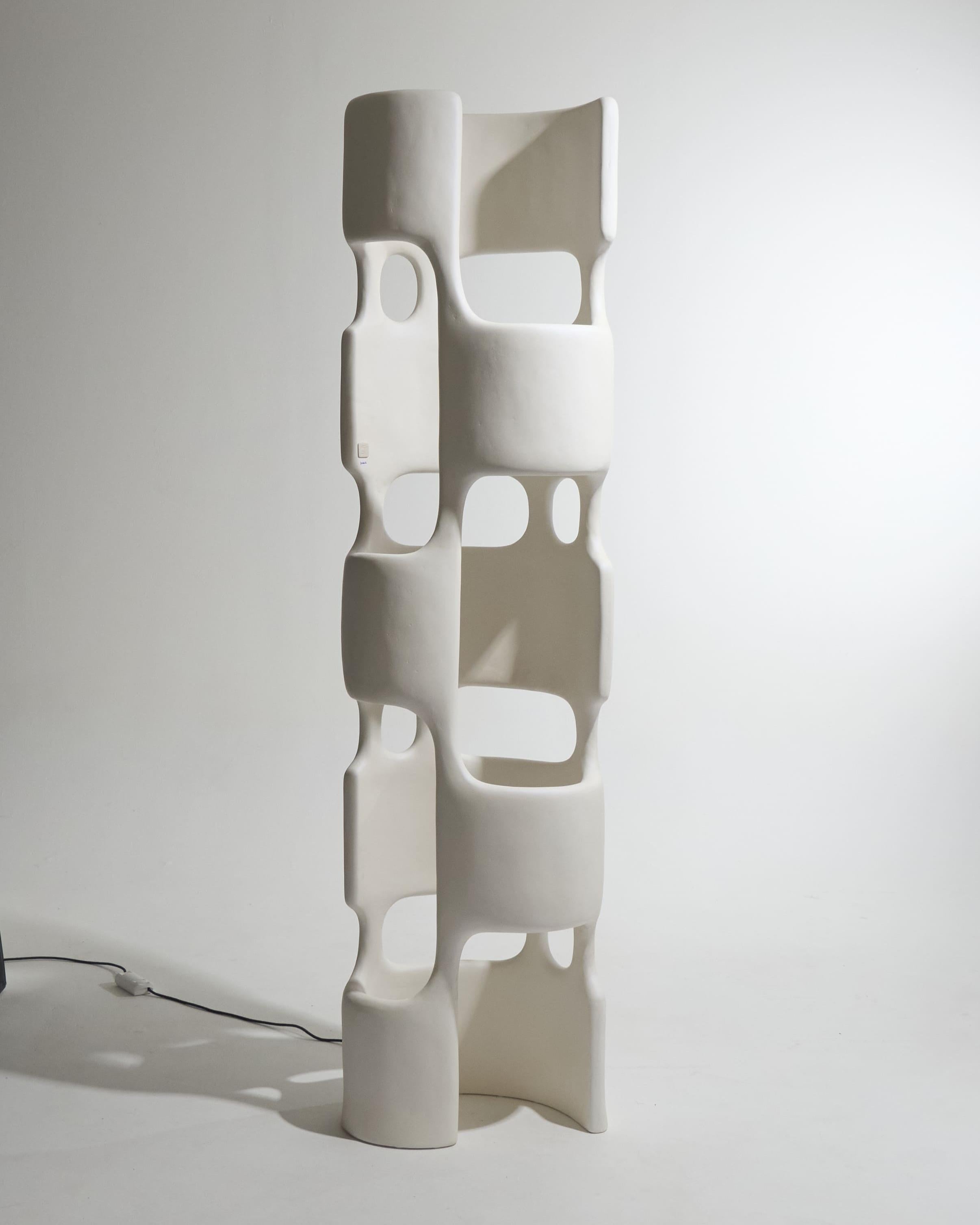 Lampadaire Babel en plâtre en vente 3