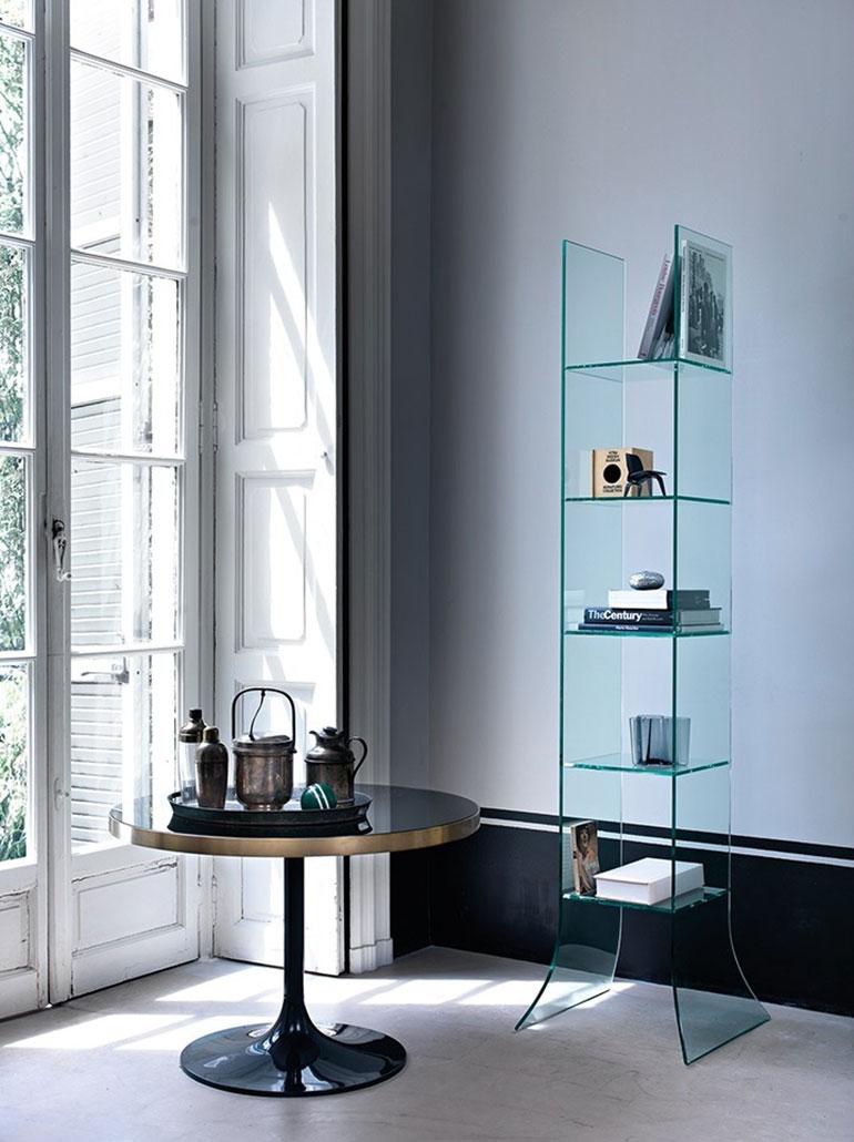 Babele Curved Glass Display Unit by Massimo Morozzi for FIAM Italia 2