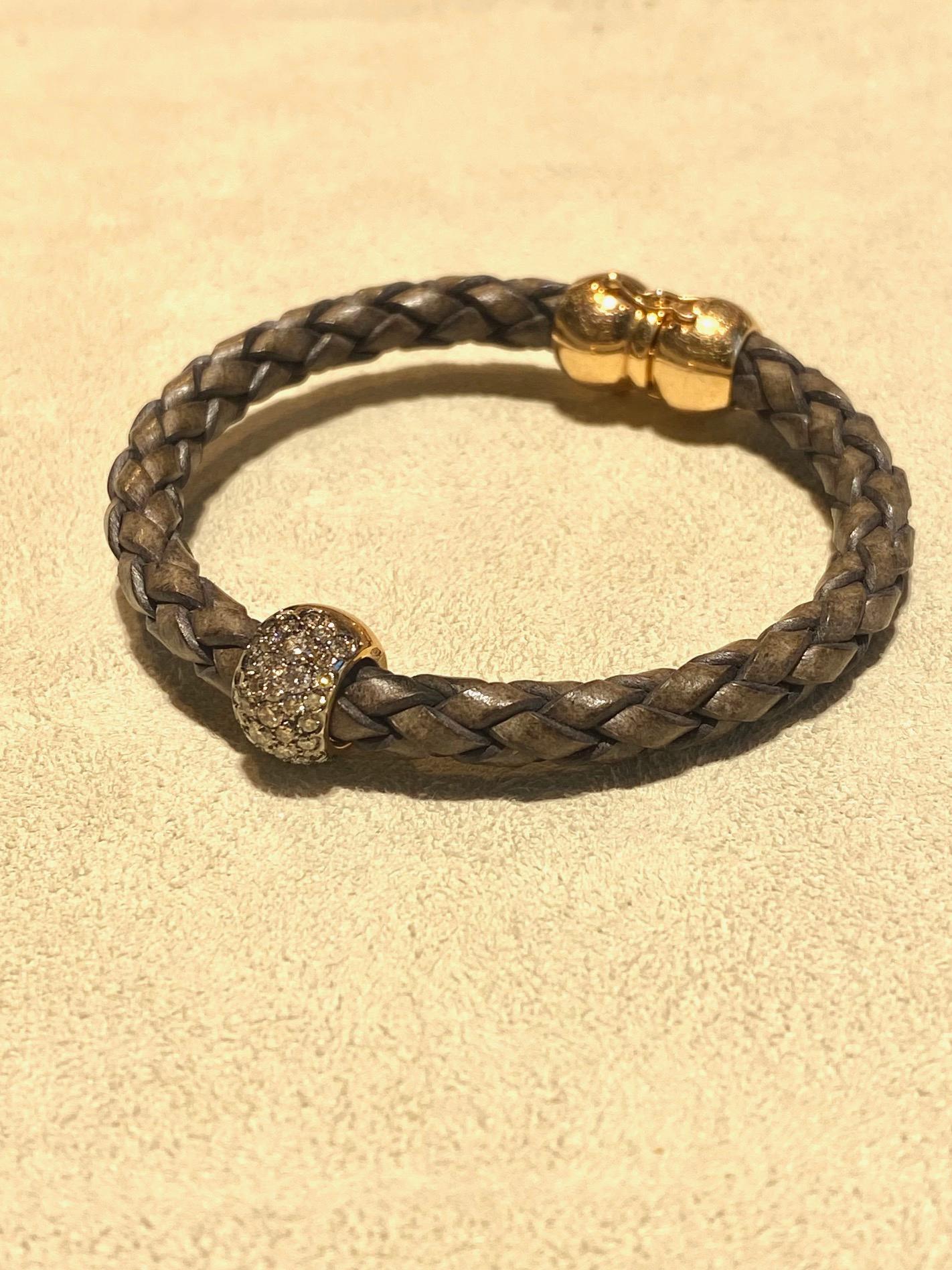 brown leather pandora bracelet