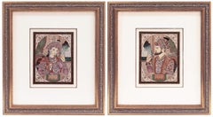 'Shah Jahan and Mumtaz Mahal', Double Portrait, Mughal, Miniature, Jaipur, India