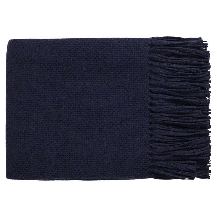Baby Alpaca Blanket Throw - Cobalt