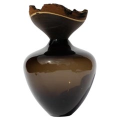 Vase empilable Baby Bloom Dark Smoke de Pia Wüstenberg