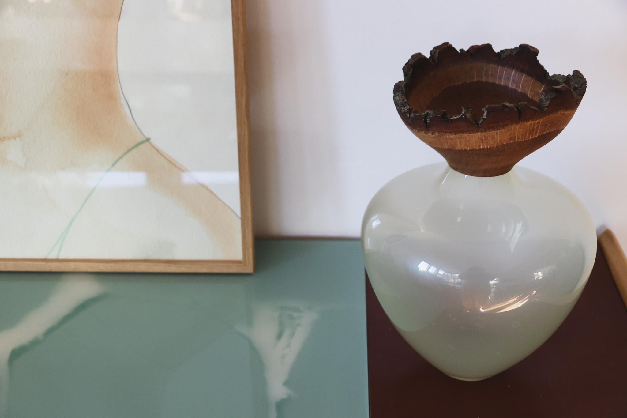 Recipiente apilable de satén azul paloma Baby Bloom by Pia Wüstenberg en Nuevo estado para la venta en Geneve, CH