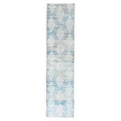 Tapis Tulu Baby Blue Diamond Stamp Allover