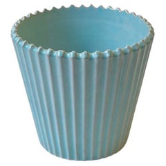 Baby Blue Glazed Ceramic Planter by Esben & Lauge for Eslau, 1960s