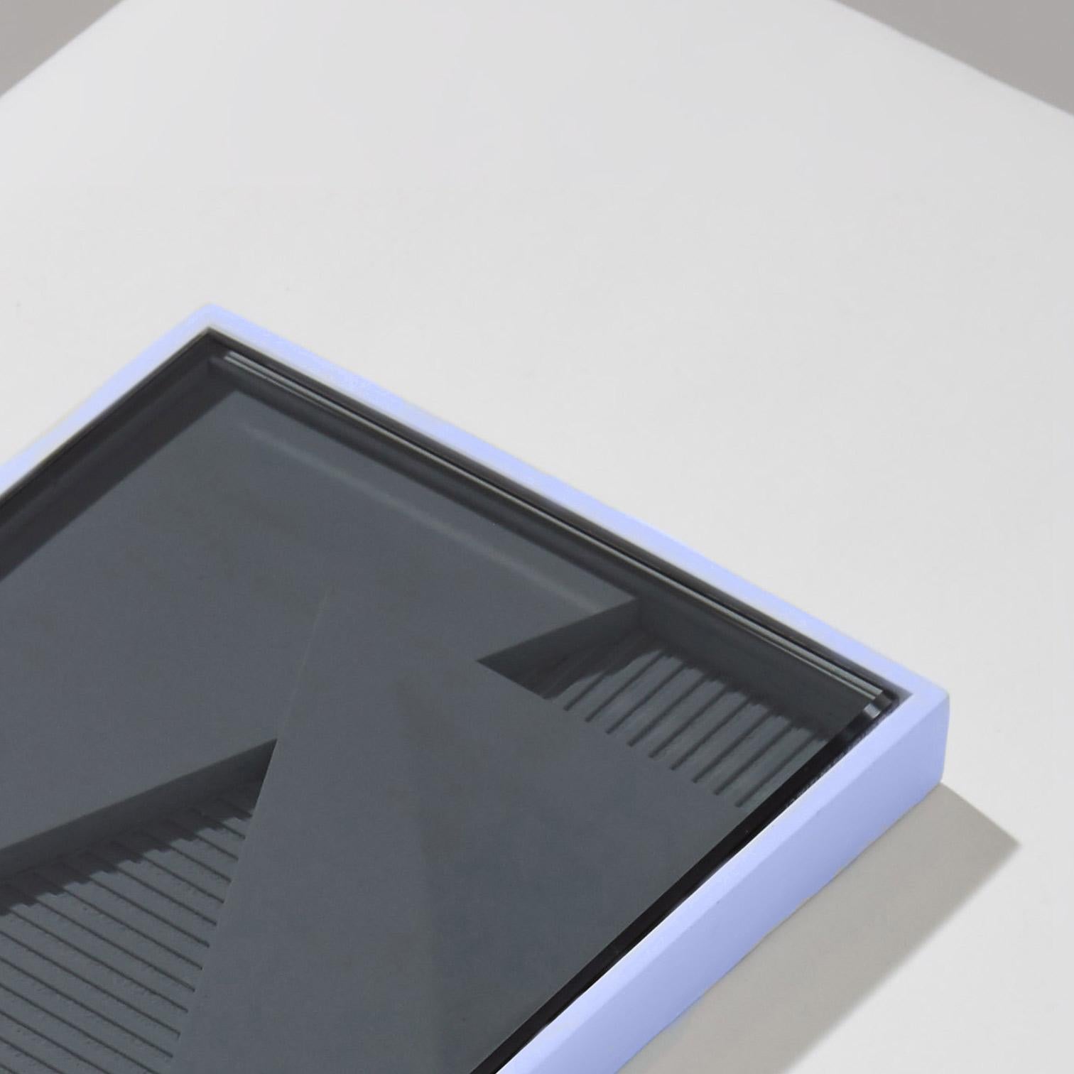 Plated Baby Blue Rectangle under the Surface by Theodora Alfredsdottir For Sale