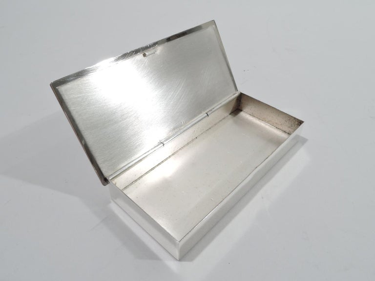 Baby Boom-Era Sterling Silver Diaper Pin Box For Sale at 1stDibs