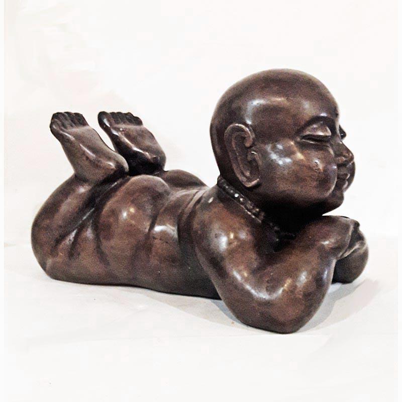 bronze baby buddha