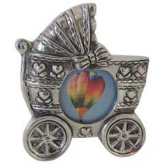 Baby Carriage Pewter Picture Frame