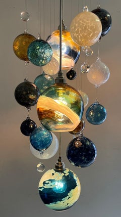 BABY Chandelier by Roast Designs featuring individually Blown Glass Globes
