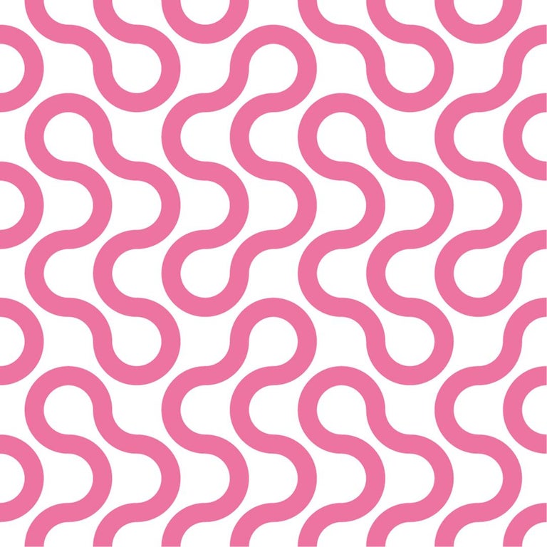 Baby Designer Wallpaper In Color Fuchsia Hot Pink On Soft White Baby Designer Wallpaper In Color Fuchsia Hot Pink On Soft White