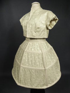 Baby Doll Set Dress Bolero & Pants By Andrée Vizir French House Circa 1980