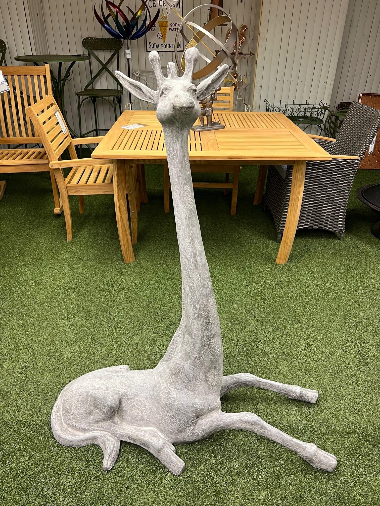 Fiberglass baby giraffe made of very durable fiberglass which will withstand the elements. A fun piece to own which looks great in a yard or garden. The giraffe is one of my favorite animals and looks great in my backyard.