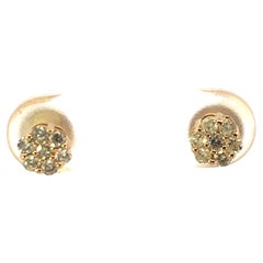 Baby Flower Studs Earrings .30ct 14kyg