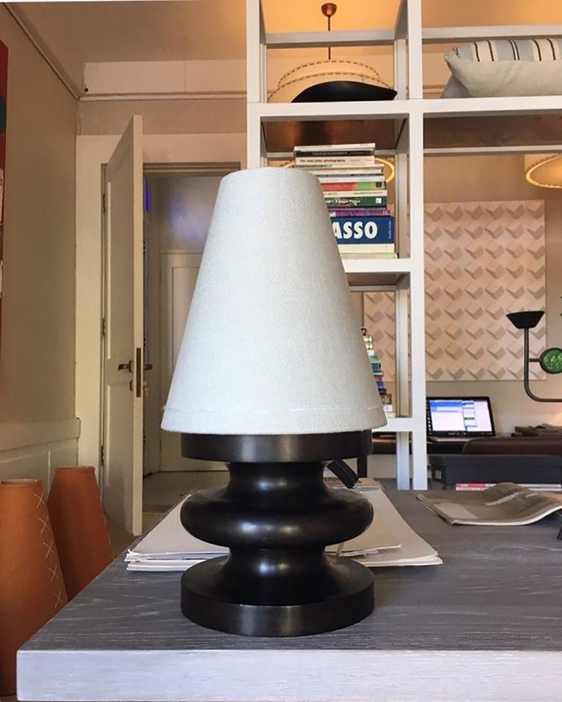 Australian Baby Frank Table Lamp by Wende Reid - ebonized, organic, sculptural, artisanal For Sale