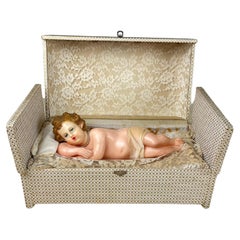 Vintage Baby Jesus Music Box and Movement 1960s
