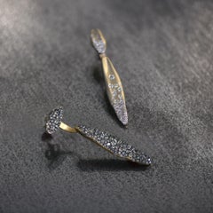 Baby Malak Flourish Earrings with 3CT of Champagne Diamond