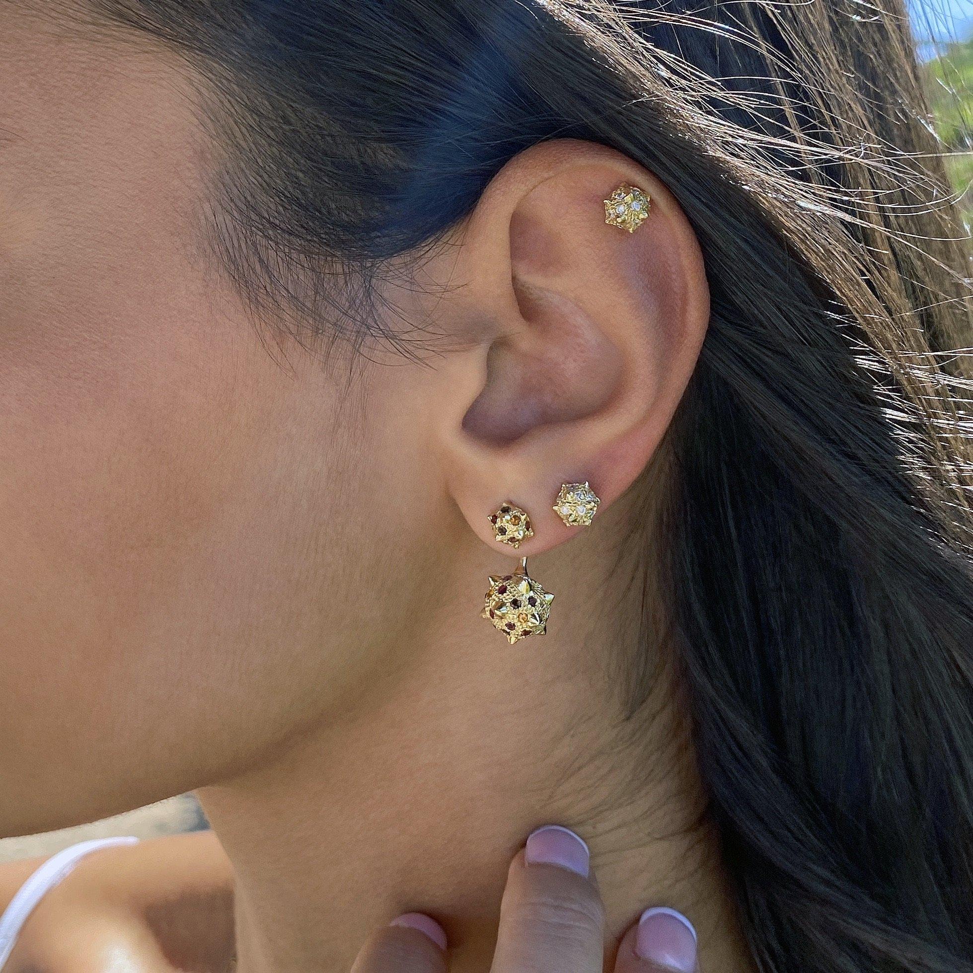 baby earrings gold 18k