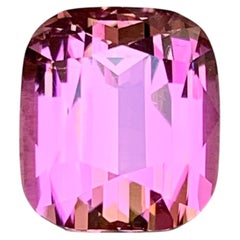 Turmalina natural rosa bebé, 7,03 ct, corte cojín, piedra suelta para anillo