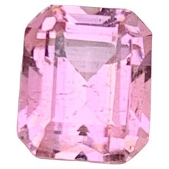 Baby Pink Natural Tourmaline Ring Gemstone 2.20 Carat Cushion Cut for Jewelry