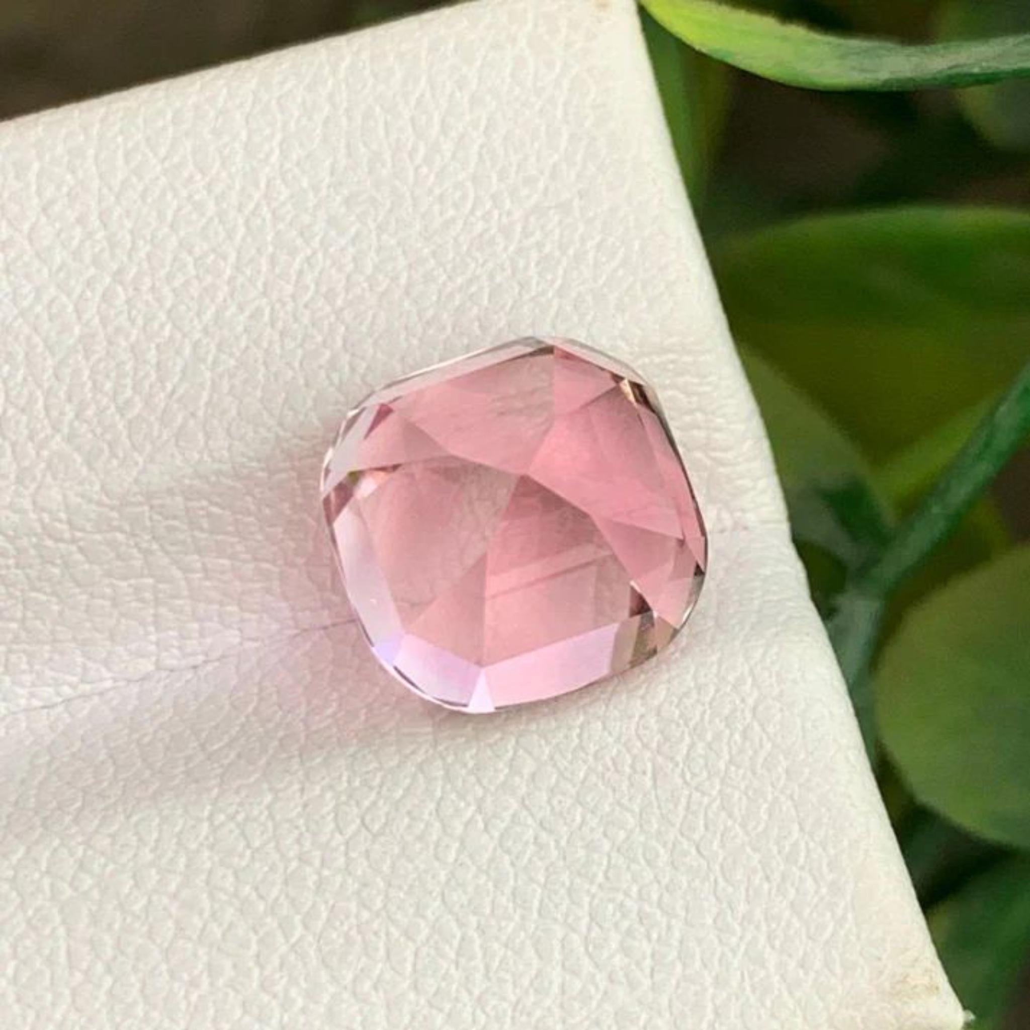 Baby Rosa Natürlicher Turmalin Ring Lose Edelstein 6.90 Ct Cushion Schliff für Schmuck (Kissenschliff) im Angebot