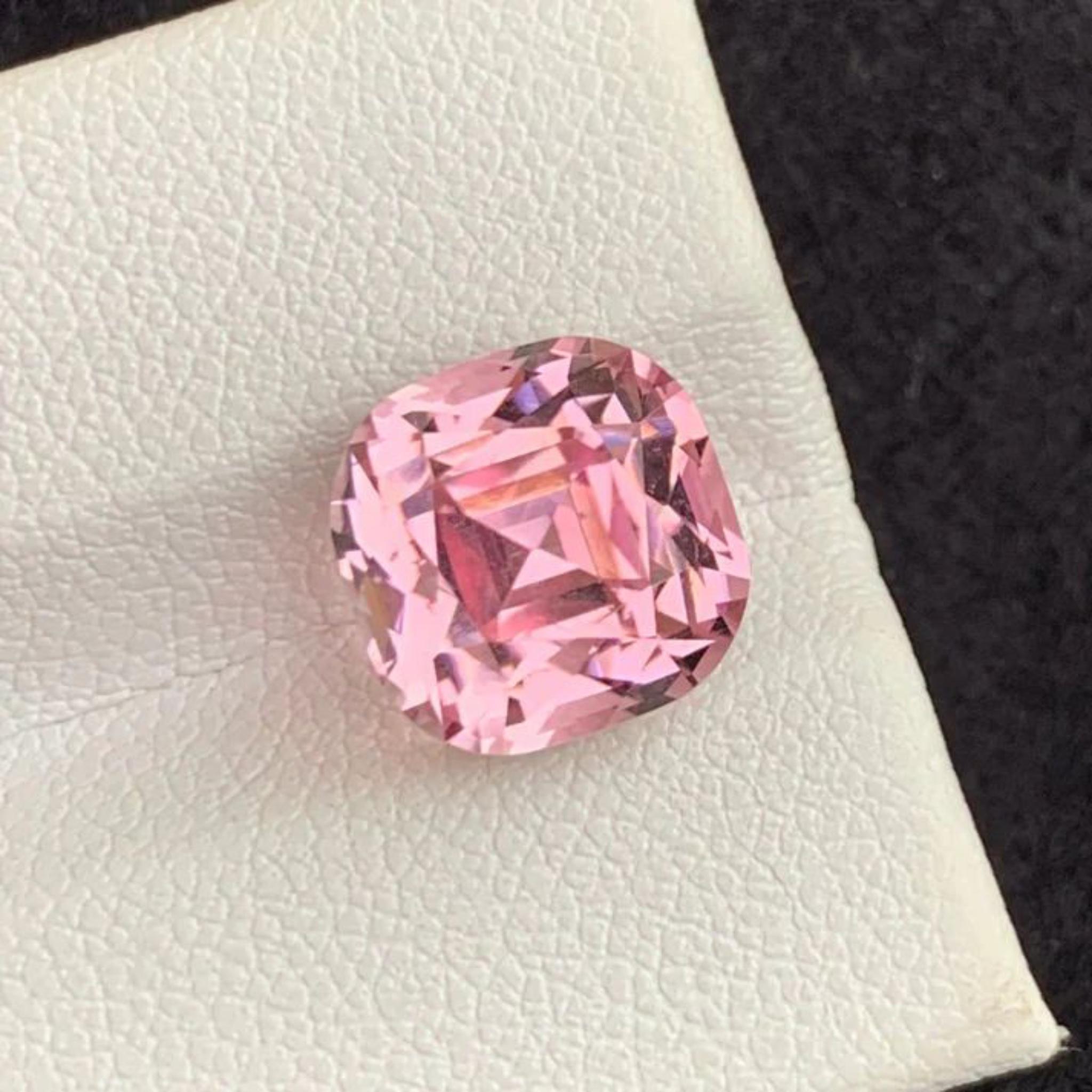 Baby Rosa Natürlicher Turmalin Ring Lose Edelstein 6.90 Ct Cushion Schliff für Schmuck für Damen oder Herren im Angebot