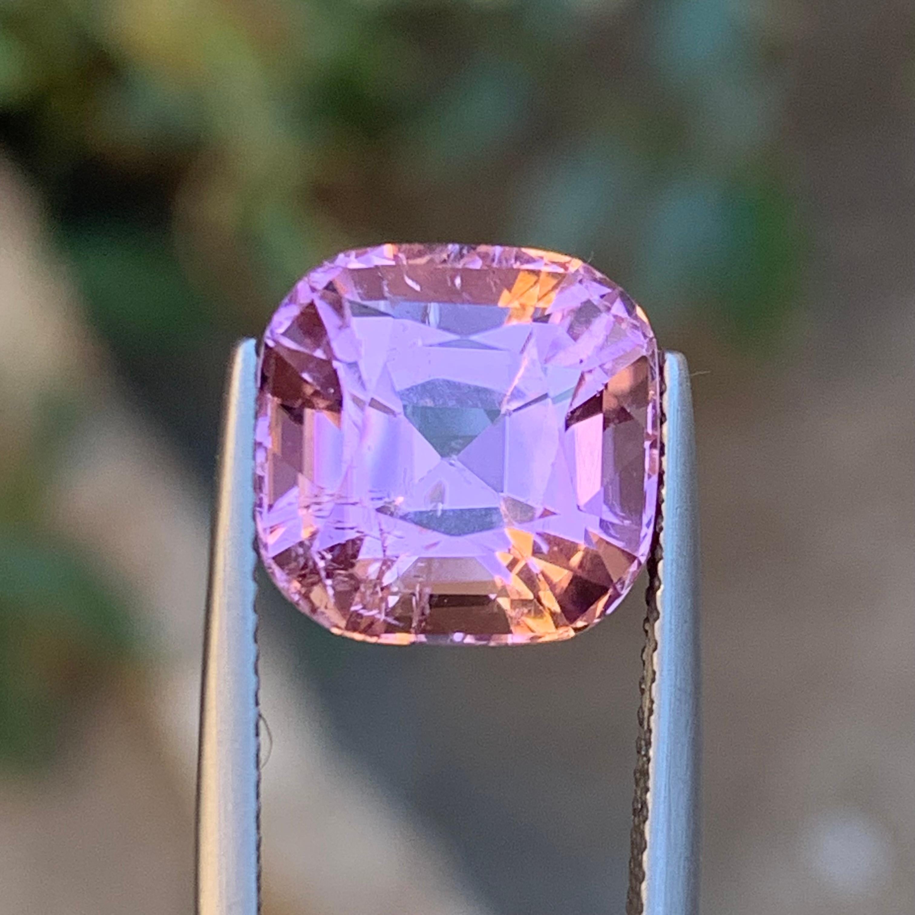 Anillo de Turmalina Natural Rosa Bebé, Colgante Gema Suelta 8,35 Quilates Corte Cojín en Nuevo estado para la venta en Peshawar, PK