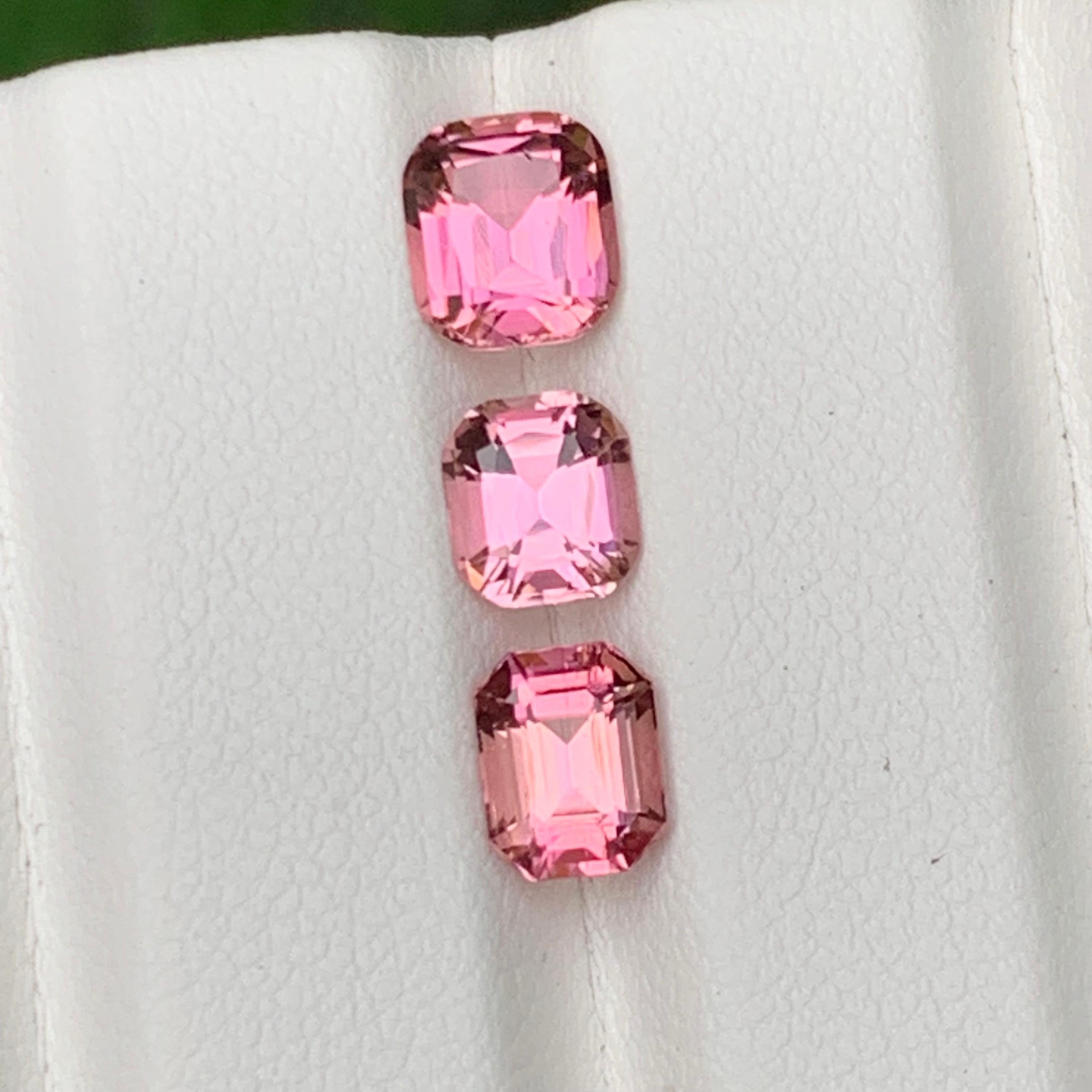 Baby & a Peachy Pink Natural Tourmaline Loose Gemstones for Ring, Necklace Pendant, or any other Jewelry Setting-Cushion & an Emerald Cut from Afghanistan!!

💎 GEMSTONE TYPE: Tourmaline
⚖️ WEIGHT:  2.95 Carats
🪚 SHAPE & CUT: Cushion & an Emerald