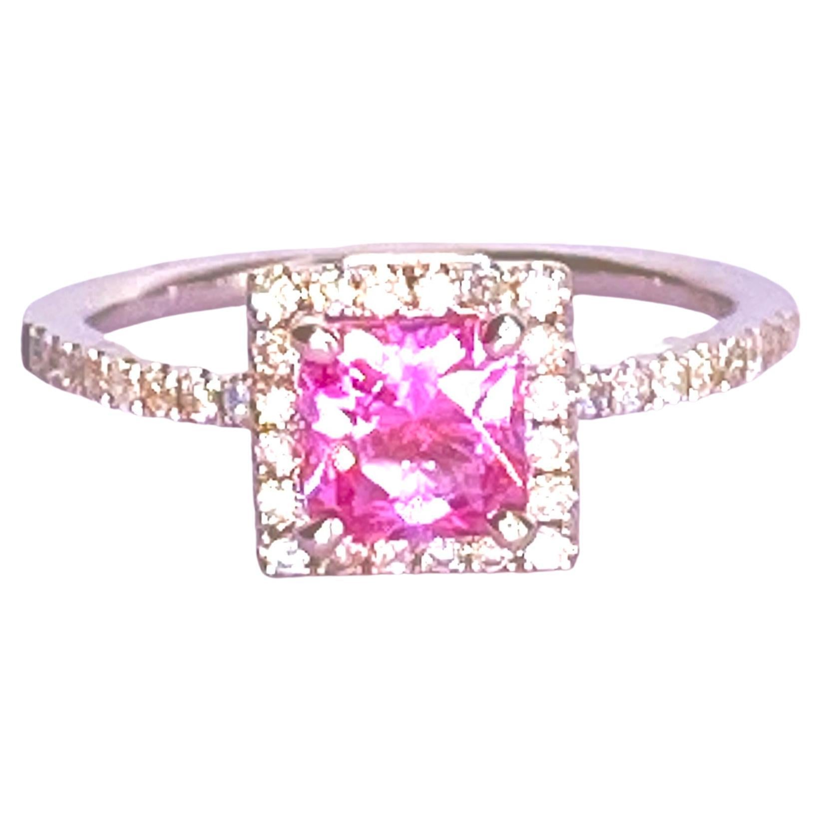 Baby Pink Sapphire Ring For Sale