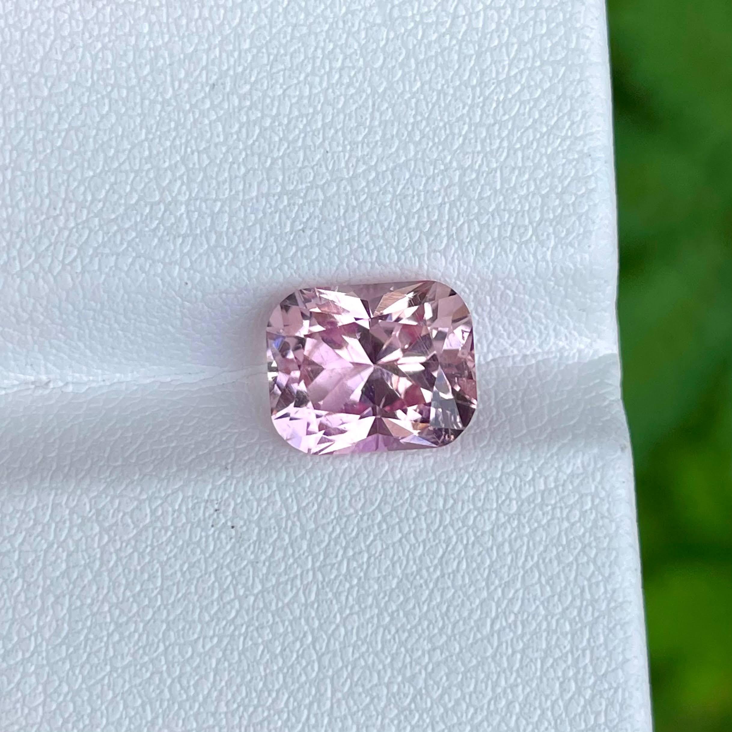 Modern Baby Pink Tourmaline Stone 3.80 Carats Mix Brilliant Cut Gemstone From Nigeria For Sale