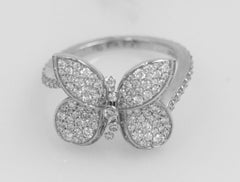 Graff Baby Princess Butterfly with Pavé Diamonds Ring