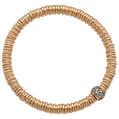 Baby-Bang-Armband in Cognac mit Diamanten / Roségold