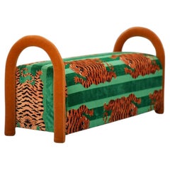 Babylone Bench in Solid Beech, Particle Board and HR Foam by POPUS EDITIONS