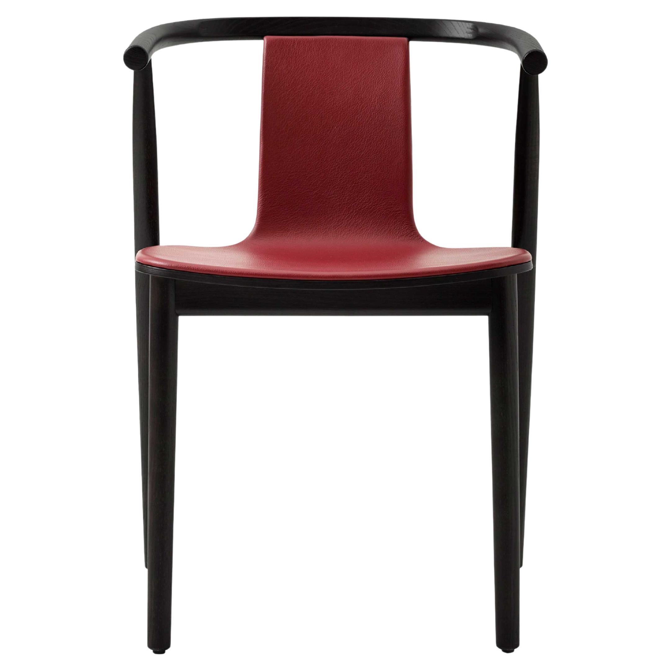 Bac Silla tapizada fija en fresno macizo de Jasper Morrison para Cappellini