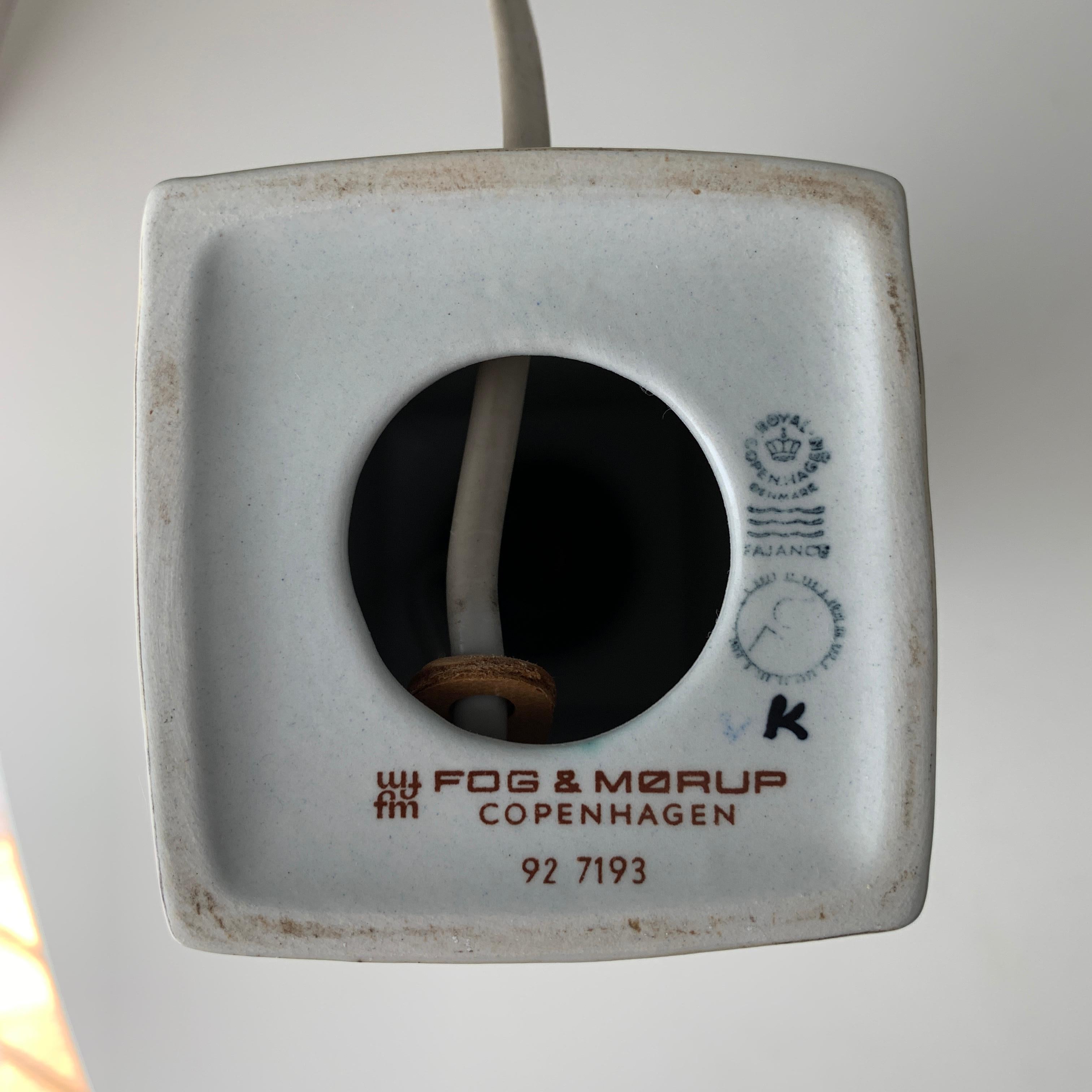 Danish Baca Scandinavian Modern Lamps Royal Copenhagen by Nils Thorsson For Sale