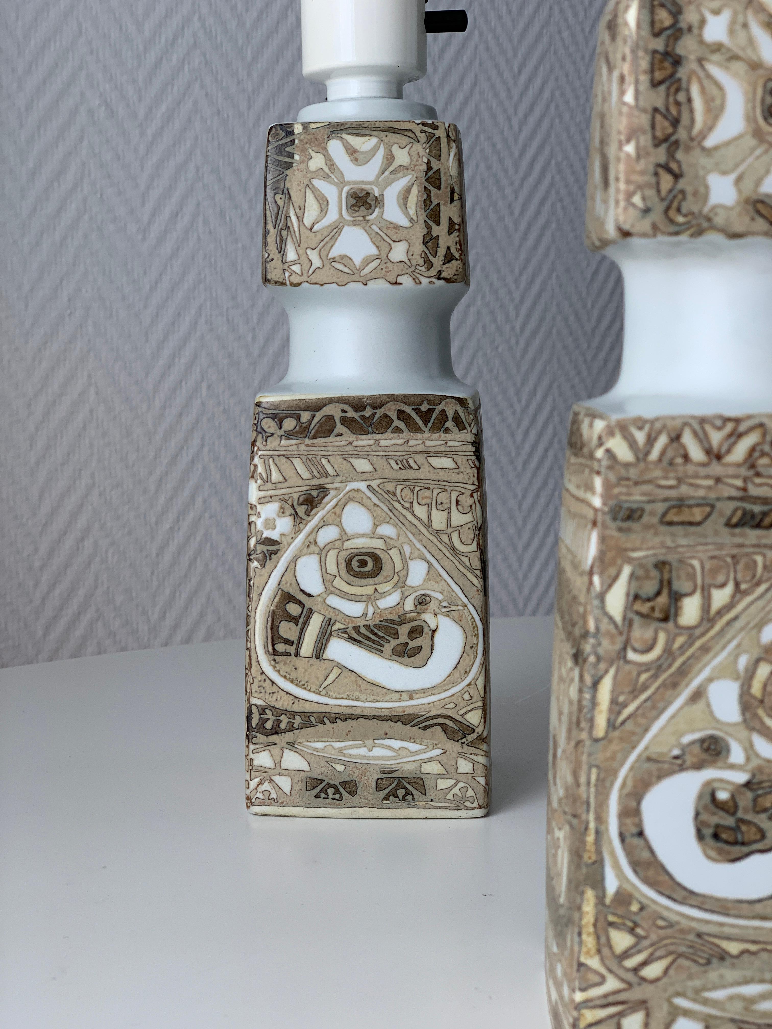 20th Century Baca Scandinavian Modern Lamps Royal Copenhagen by Nils Thorsson For Sale