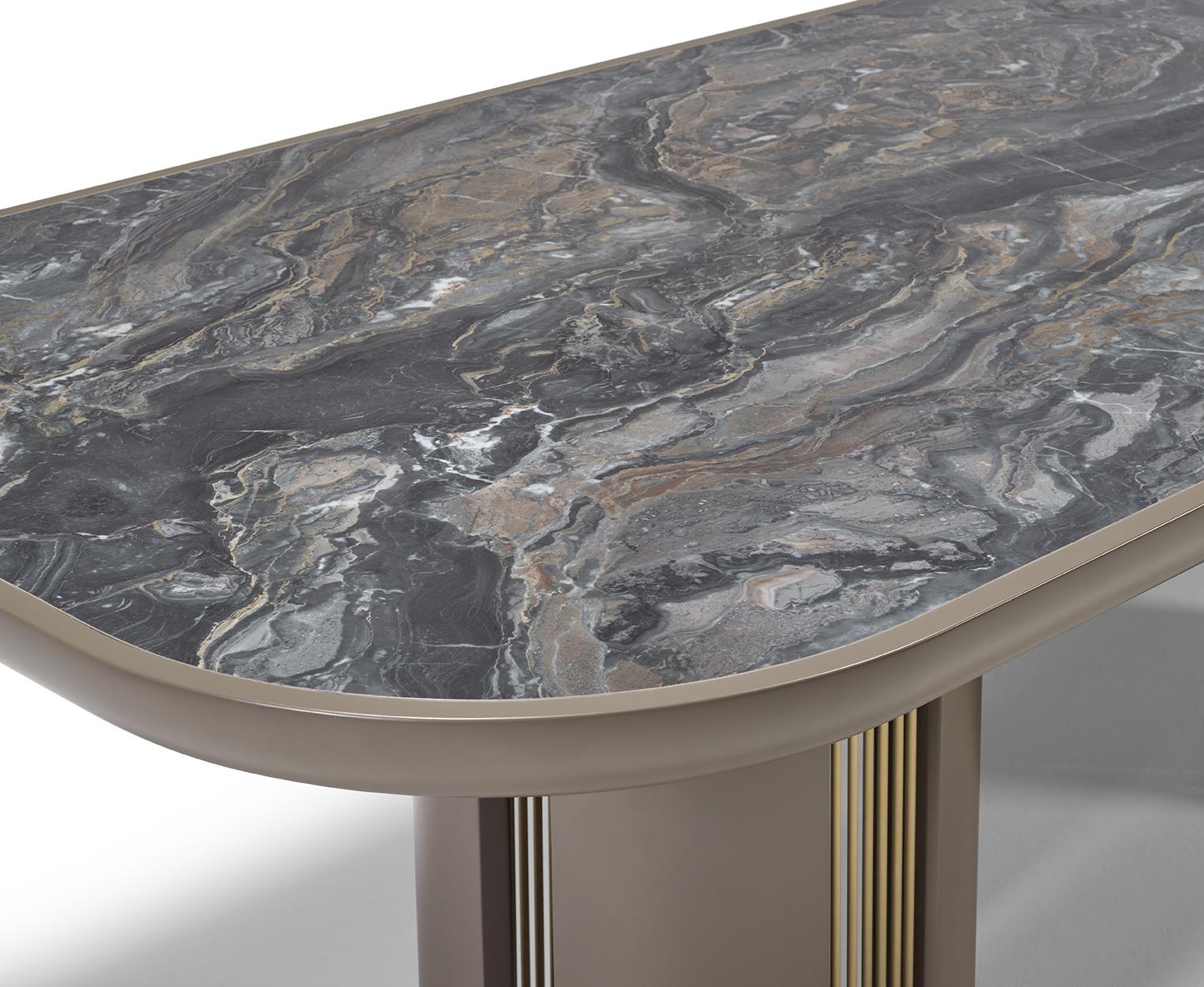 Modern BACALL Ceramic Dining Table  For Sale
