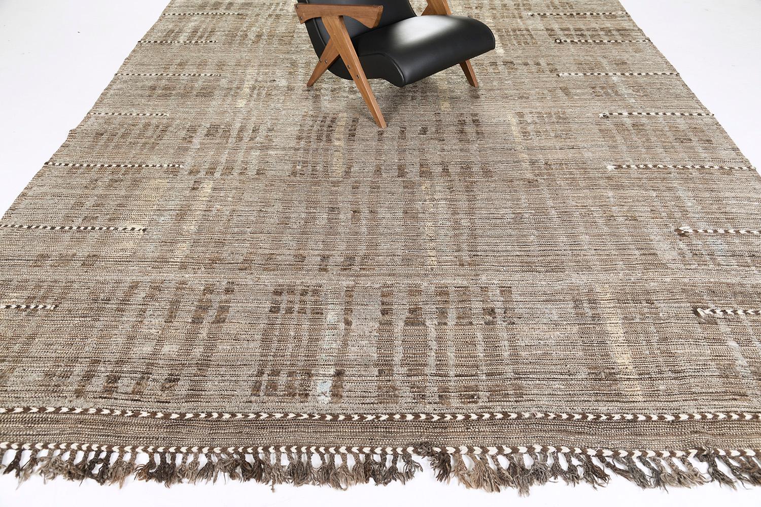 Hand-Woven Bacatta, Atlas Collection, Seasons by Mehraban Rugs For Sale